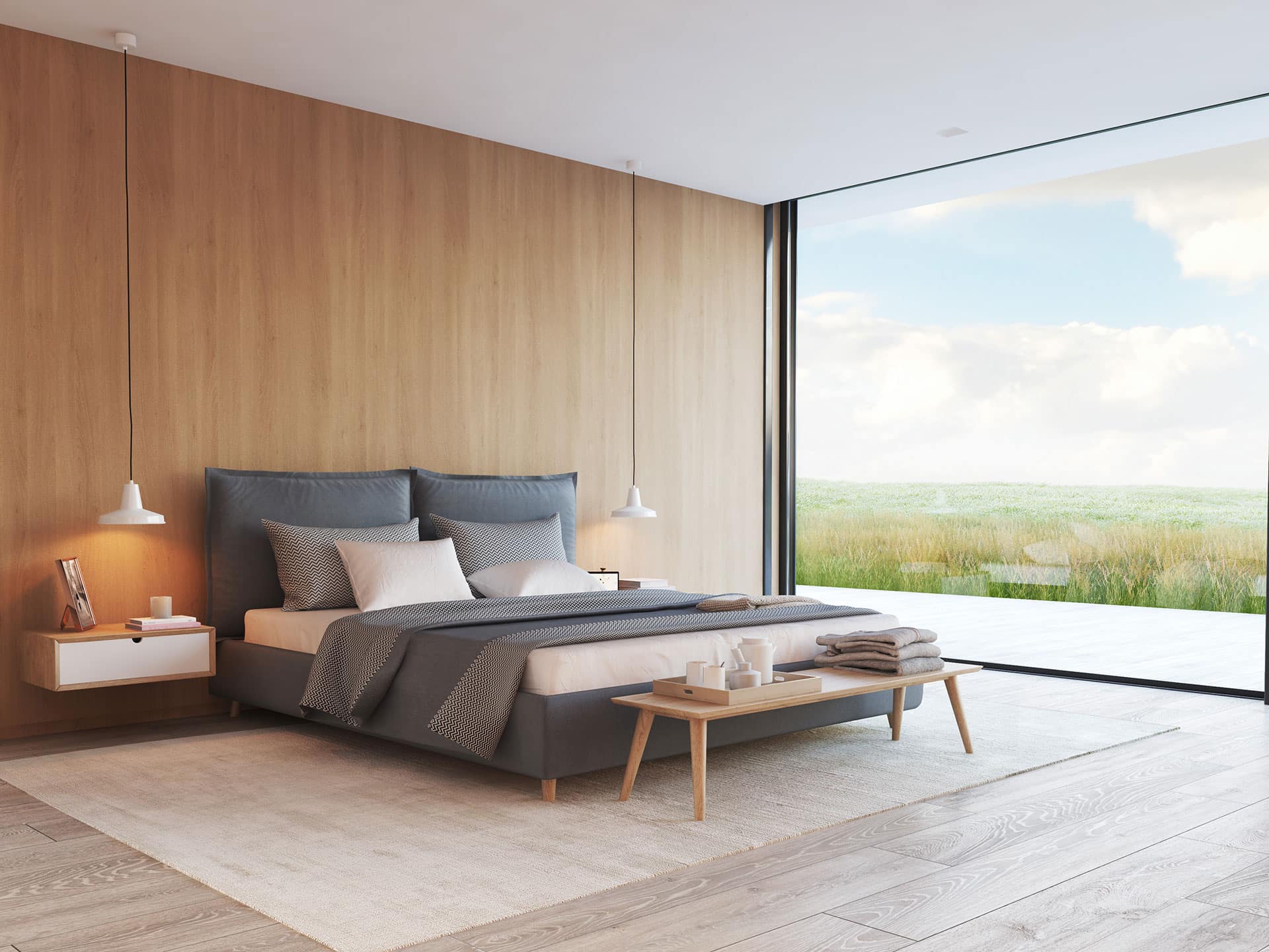 A serene bedroom rendered in detail shows how lifestyle visuals elevate property appeal and buyer connection.